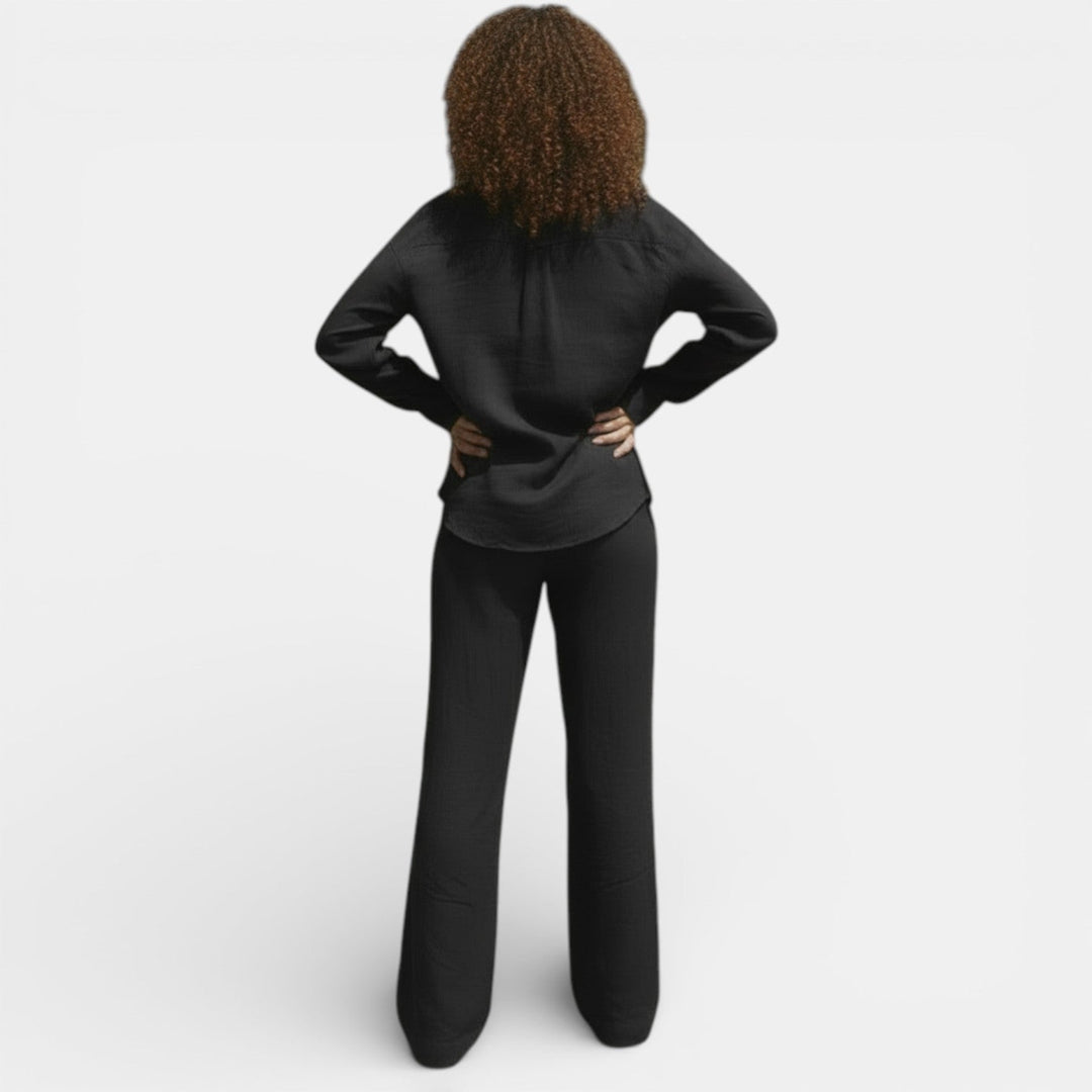Conjunto Mujer Camisa y Pantalón Holgado
