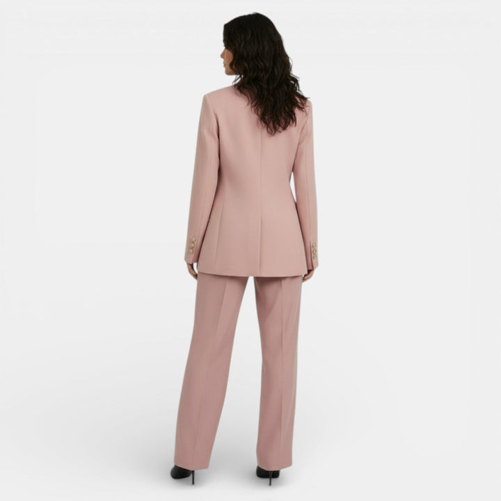 Conjunto Mujer Blazer Entallado y Pantalón Slim