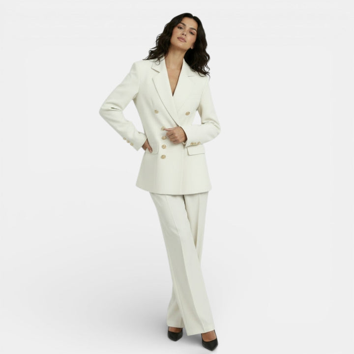 Conjunto Mujer Blazer Entallado y Pantalón Slim