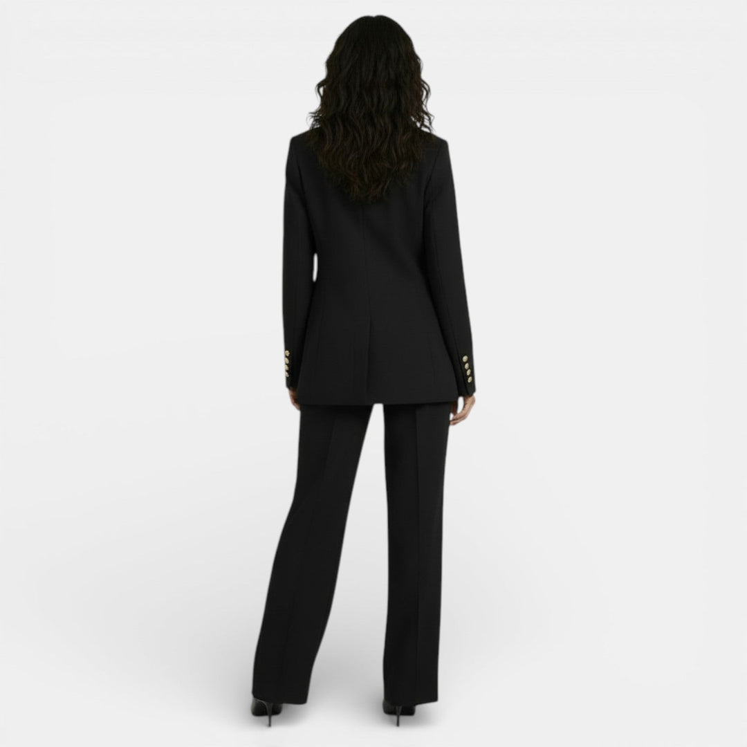 Conjunto Mujer Blazer Entallado y Pantalón Slim