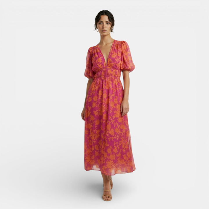 Vestido Veraniego Escote V Cintura