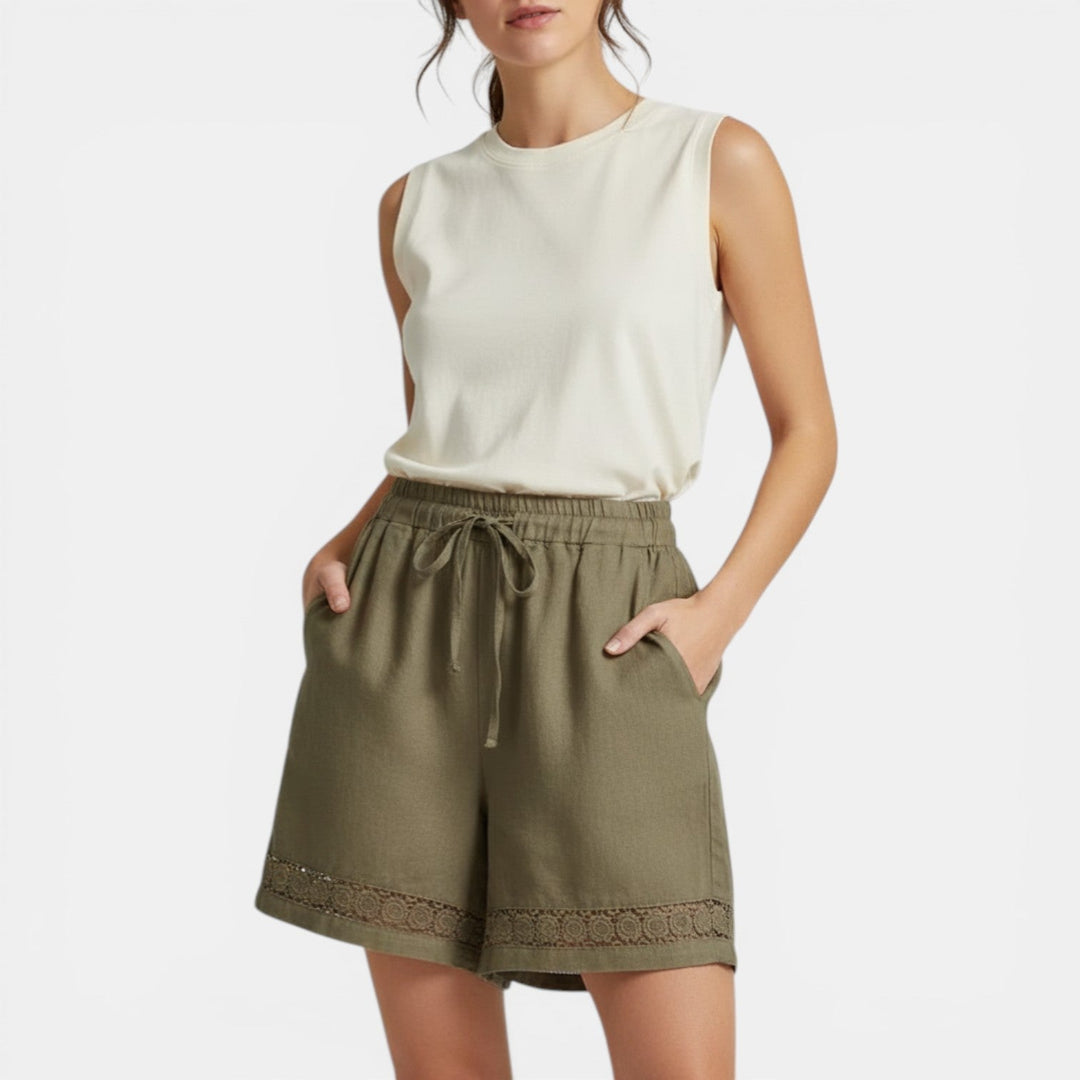 Shorts de Lino Mujer Verano