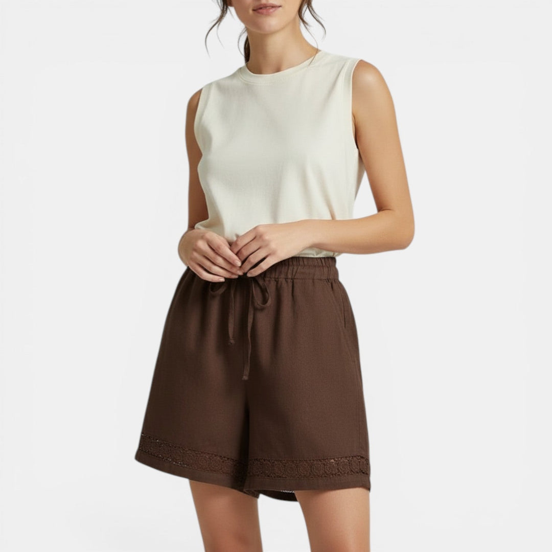 Shorts de Lino Mujer Verano
