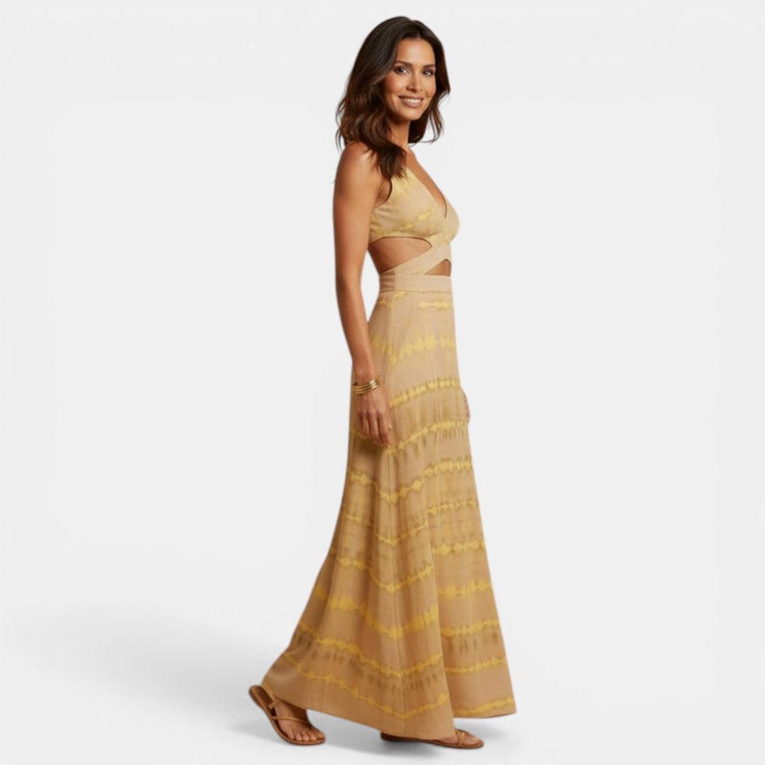 Vestido Largo Tie-Dye Mujer con Abertura