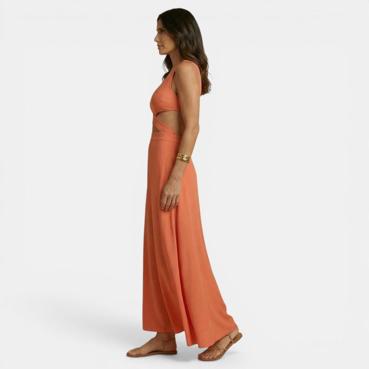 Vestido Largo Tie-Dye Mujer con Abertura
