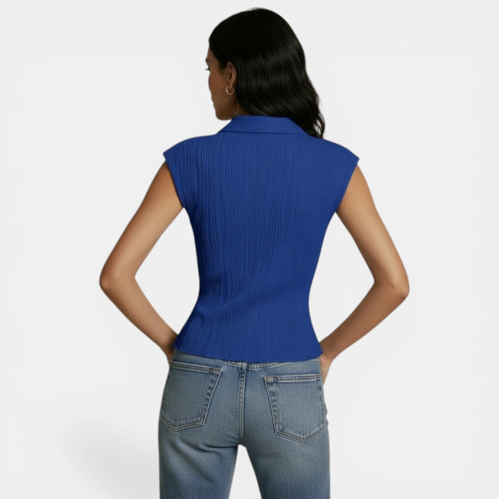 Chaleco Punto Mujer Slim Escote V