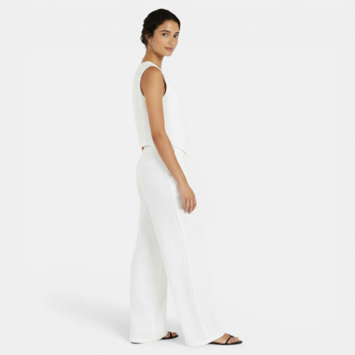 Conjunto Top y Pantalón Tiro Alto
