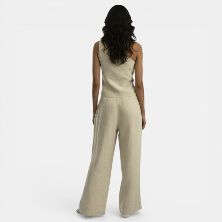 Conjunto Chaleco y Pantalón Lino