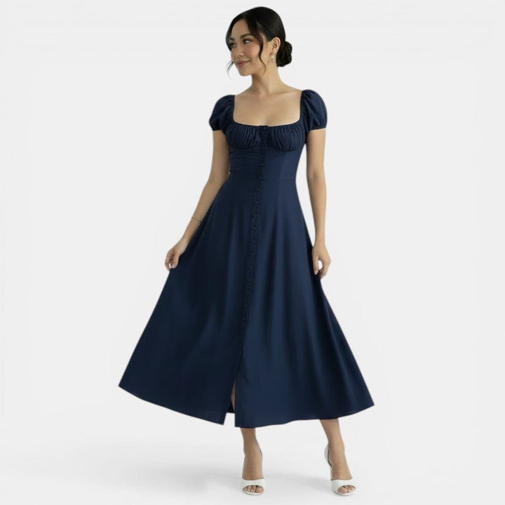 Vestido Verano Mujer Manga Abullonada