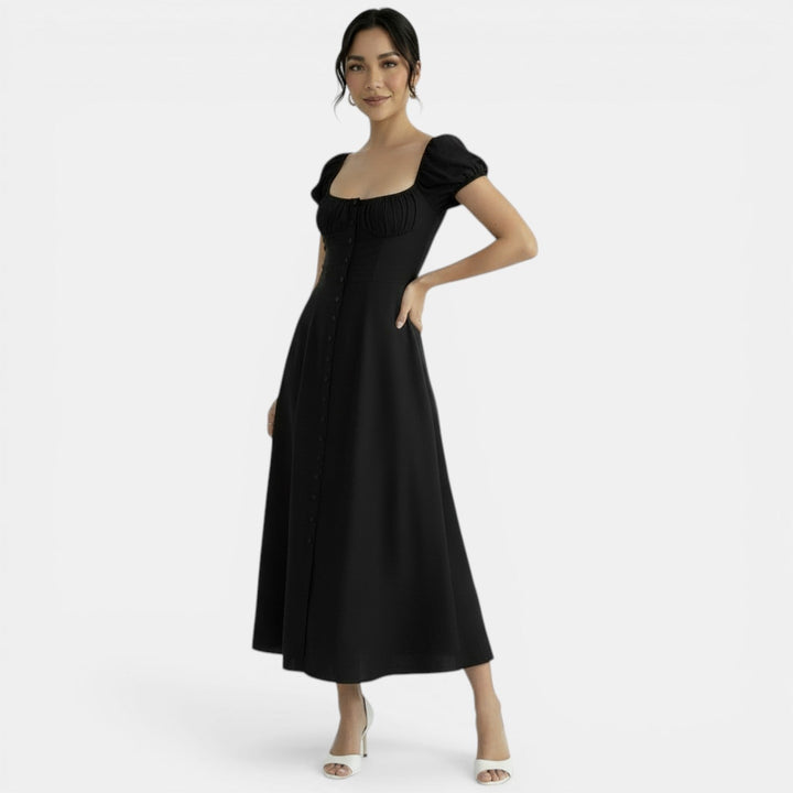 Vestido Verano Mujer Manga Abullonada