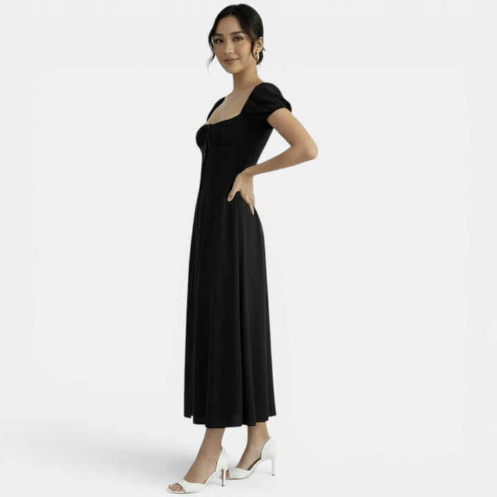 Vestido Verano Mujer Manga Abullonada