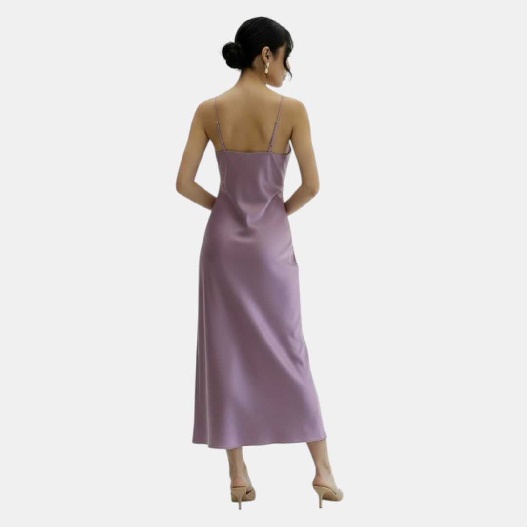 Vestido Satinado Slip Dress Verano