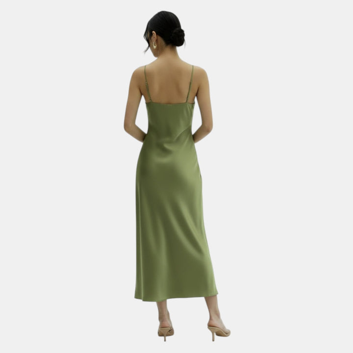 Vestido Satinado Slip Dress Verano
