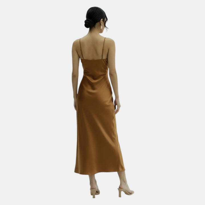 Vestido Satinado Slip Dress Verano