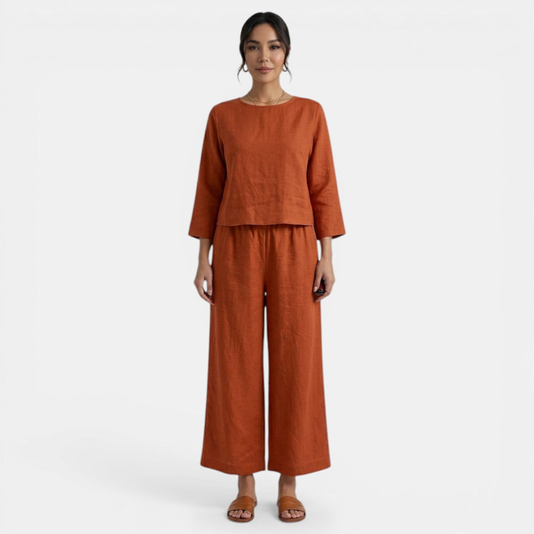 Conjunto Mujer Camisa y Pantalón Holgado