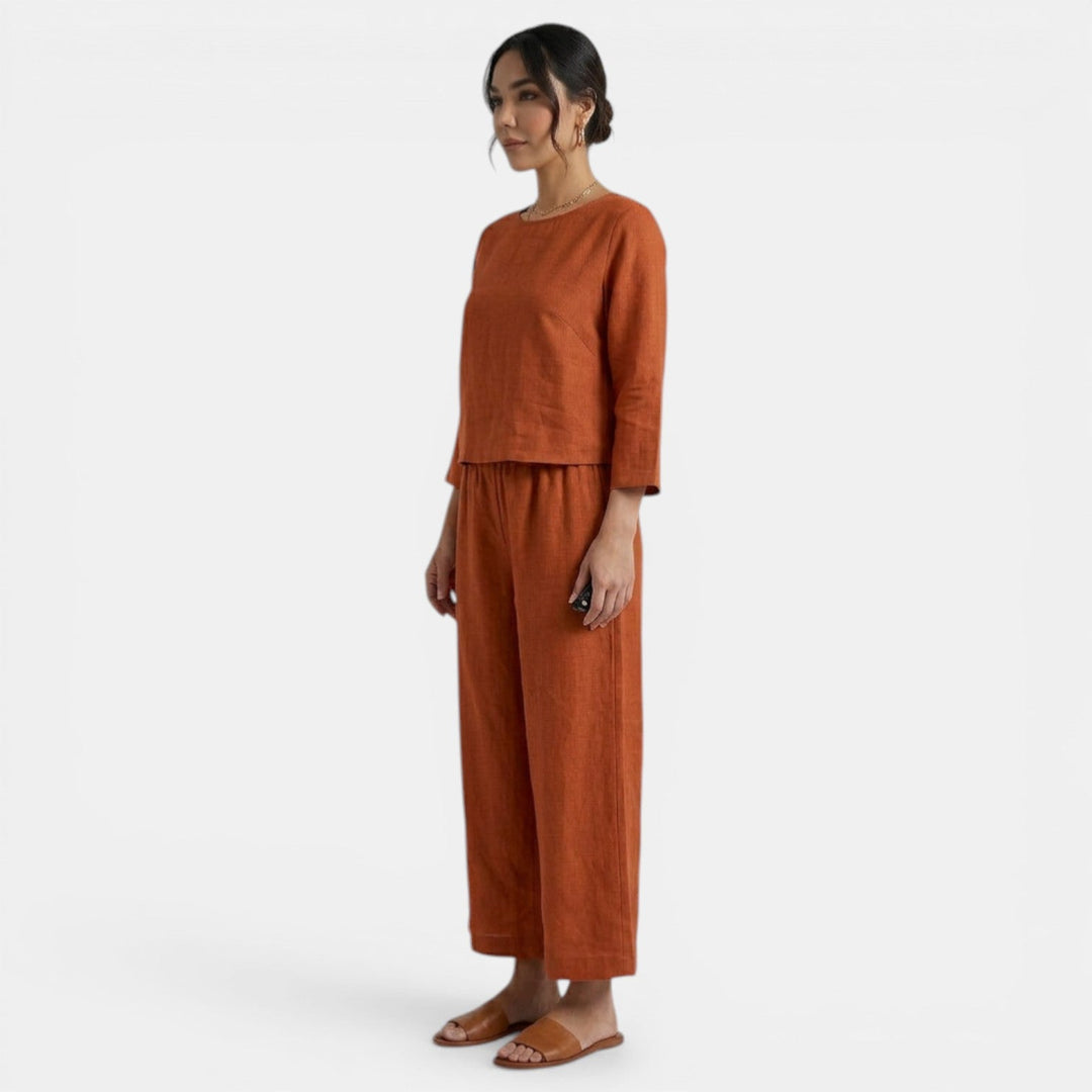 Conjunto Mujer Camisa y Pantalón Holgado