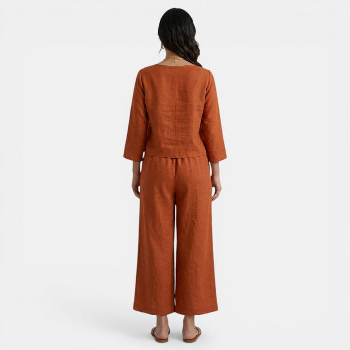 Conjunto Mujer Camisa y Pantalón Holgado