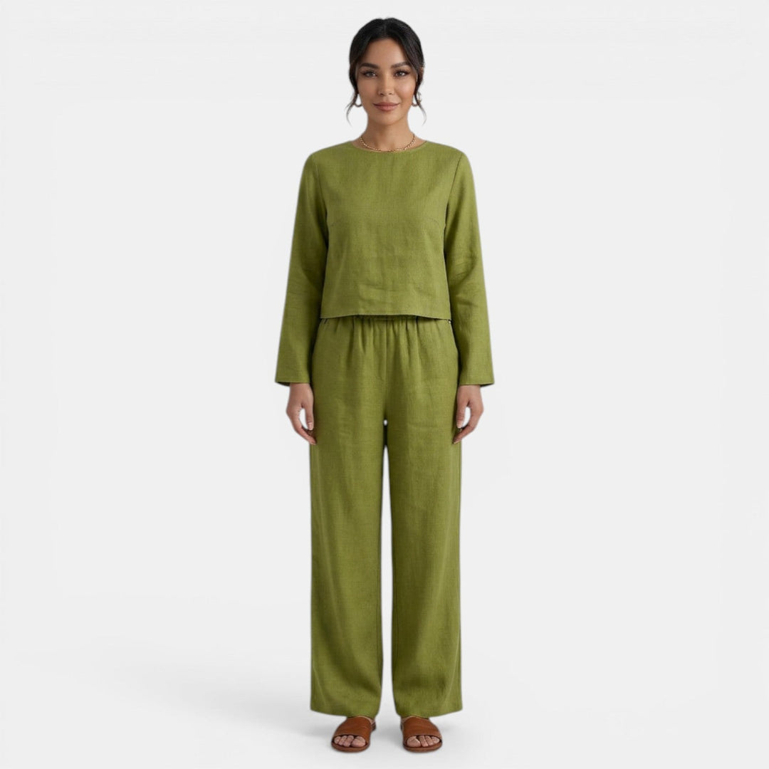 Conjunto Mujer Camisa y Pantalón Holgado