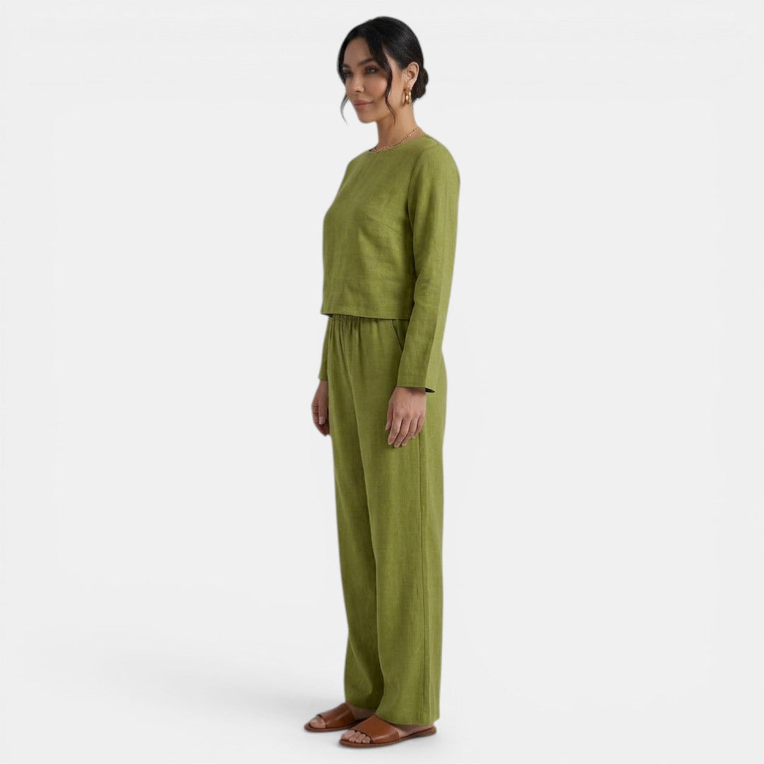 Conjunto Mujer Camisa y Pantalón Holgado