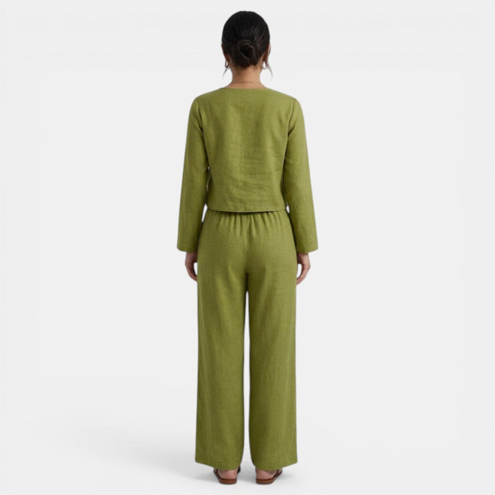 Conjunto Mujer Camisa y Pantalón Holgado