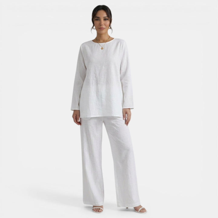 Conjunto Mujer Camisa y Pantalón Holgado