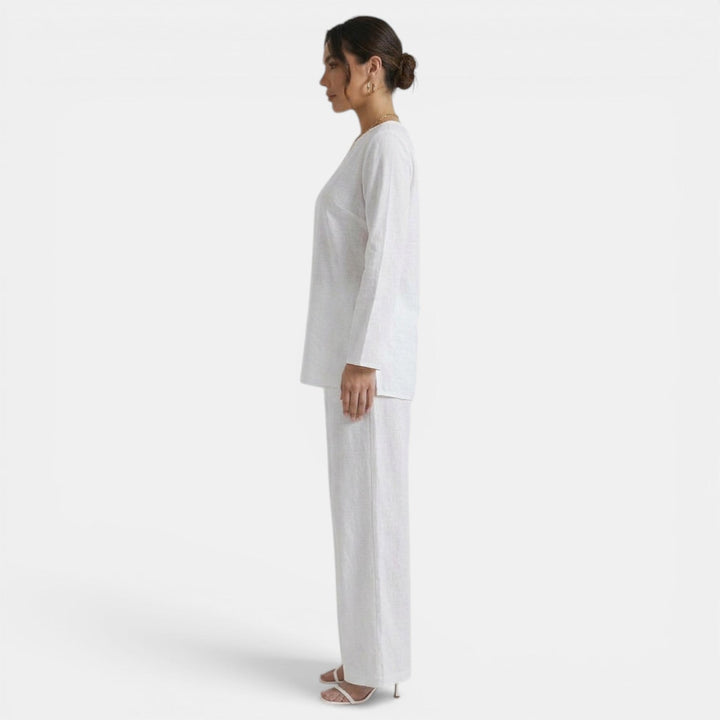 Conjunto Mujer Camisa y Pantalón Holgado