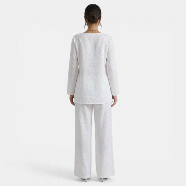 Conjunto Mujer Camisa y Pantalón Holgado