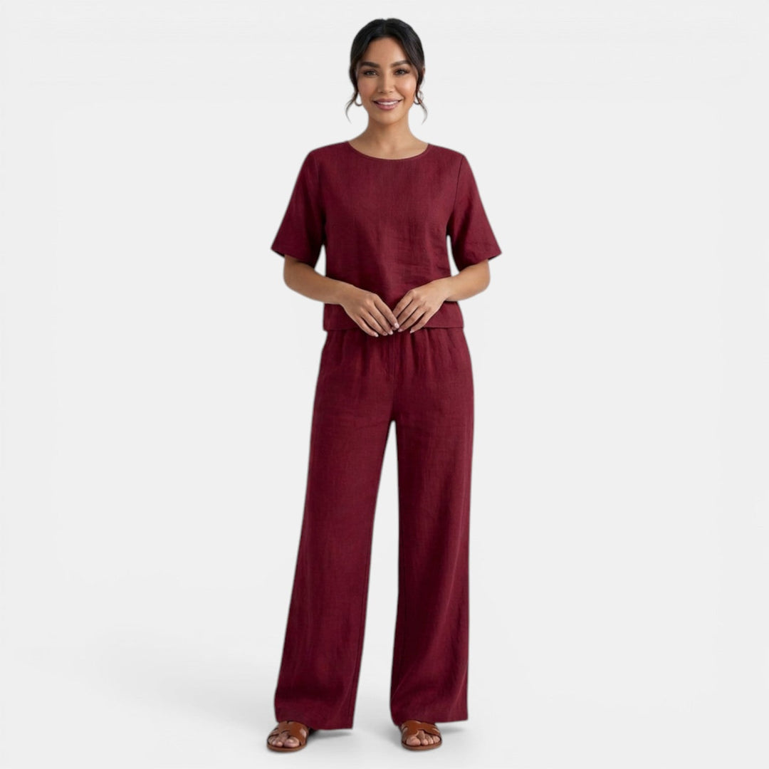 Conjunto Mujer Camisa y Pantalón Holgado
