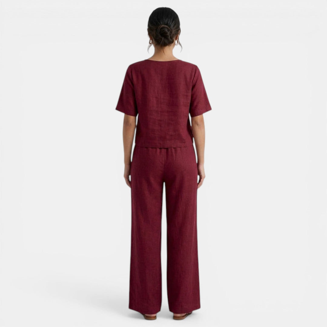 Conjunto Mujer Camisa y Pantalón Holgado