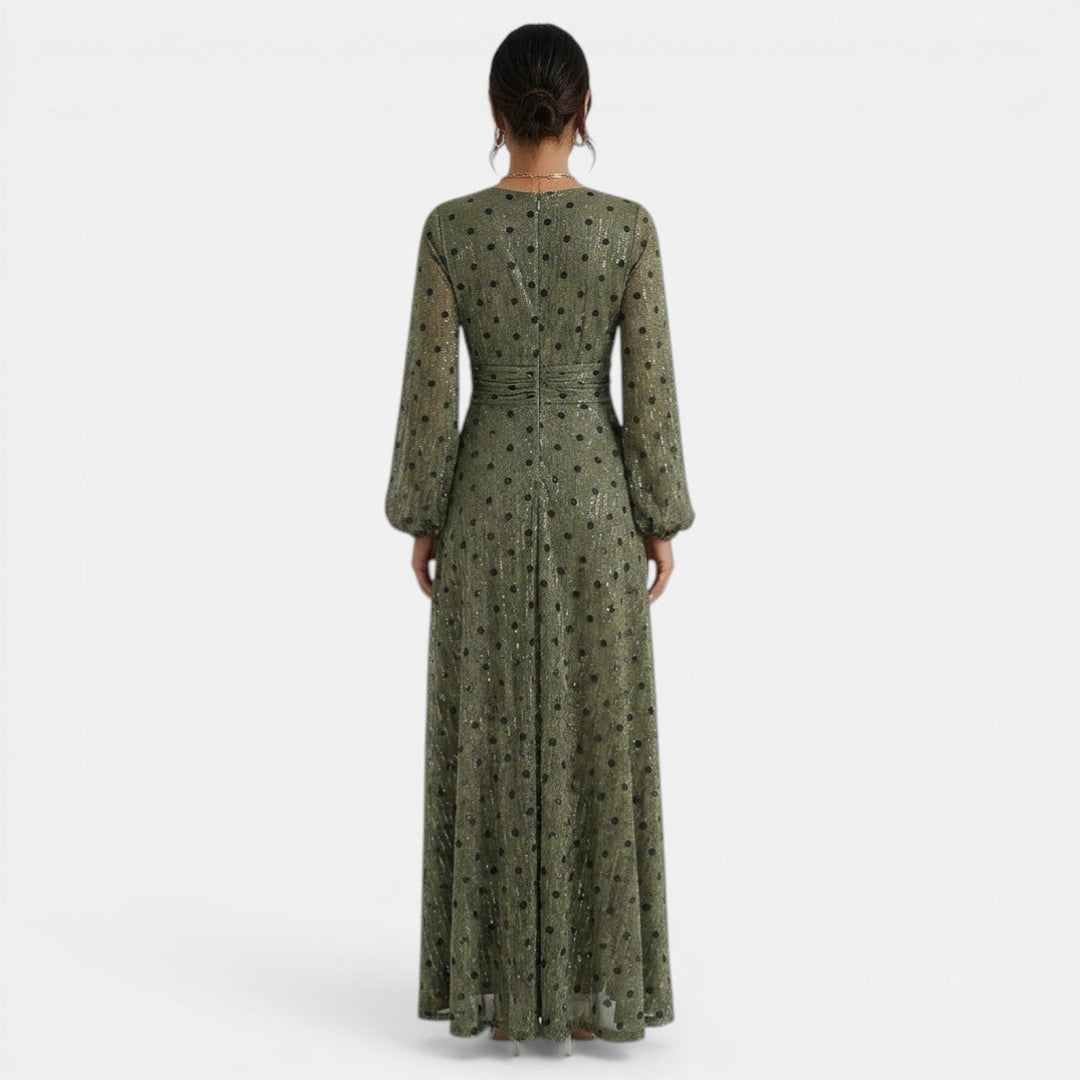Vestido Maxi Bohemio Mujer Escote Pico