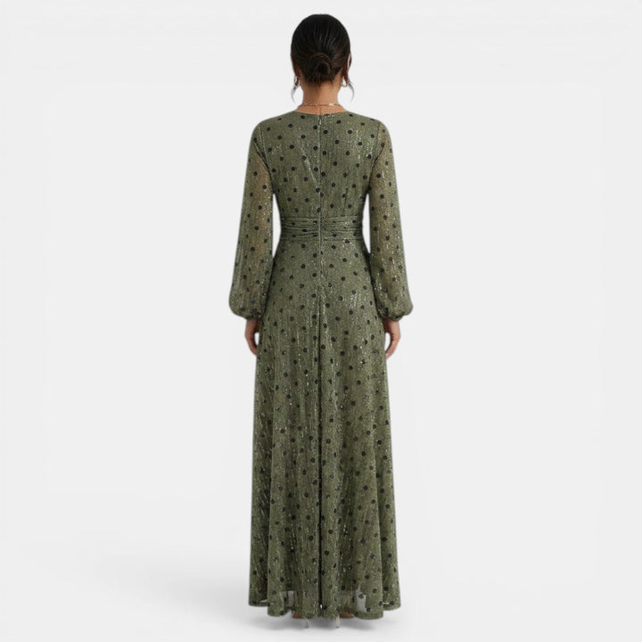 Vestido Maxi Bohemio Mujer Escote Pico