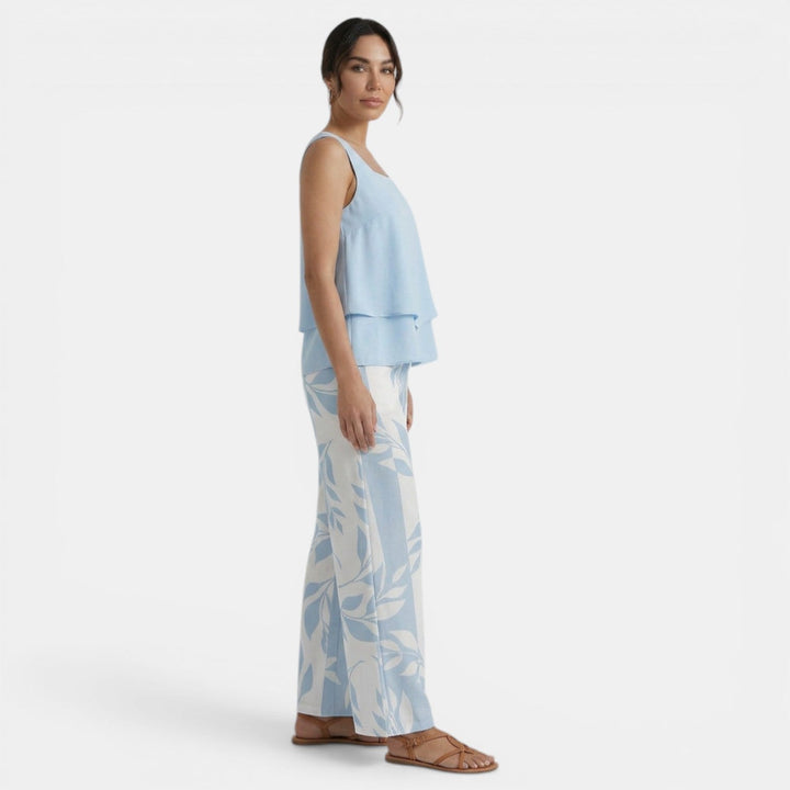Conjunto Mujer Chaleco sin Mangas y Pantalón Recto