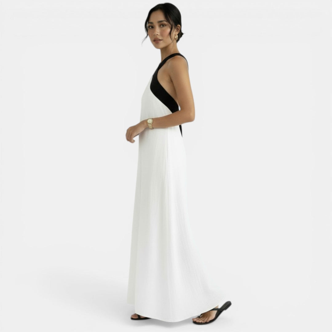 Vestido Halter Mujer Lino