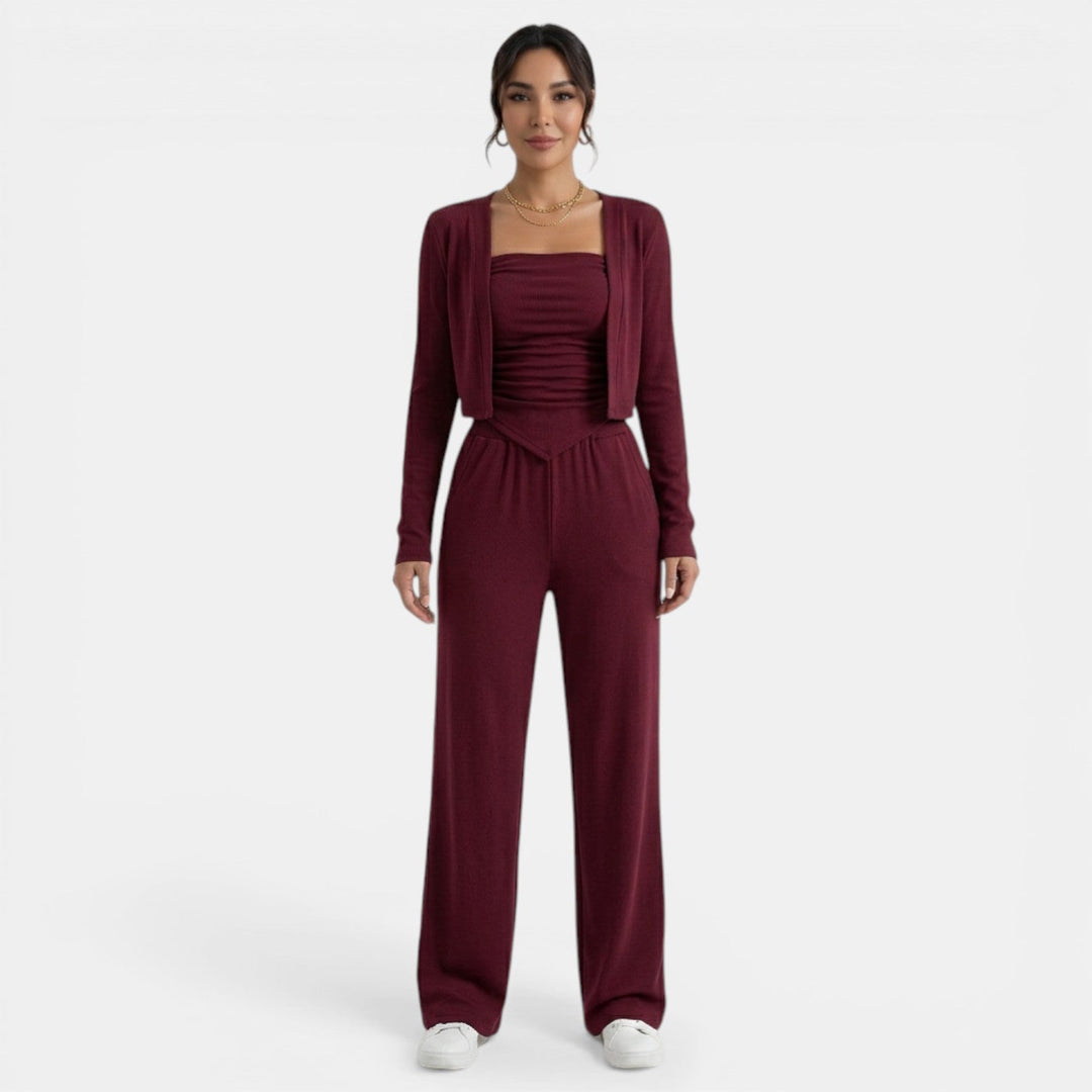 Conjunto Mujer 3 Piezas Deportivo Casual