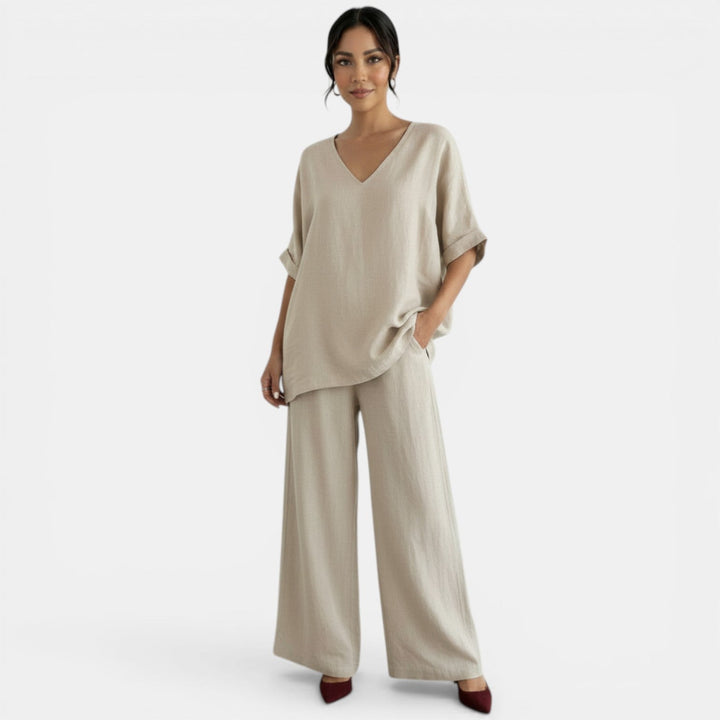 Conjunto Mujer Verano Algodón Lino