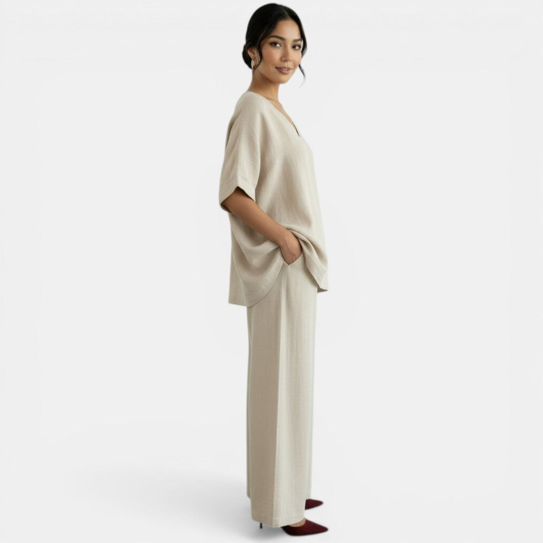 Conjunto Mujer Verano Algodón Lino
