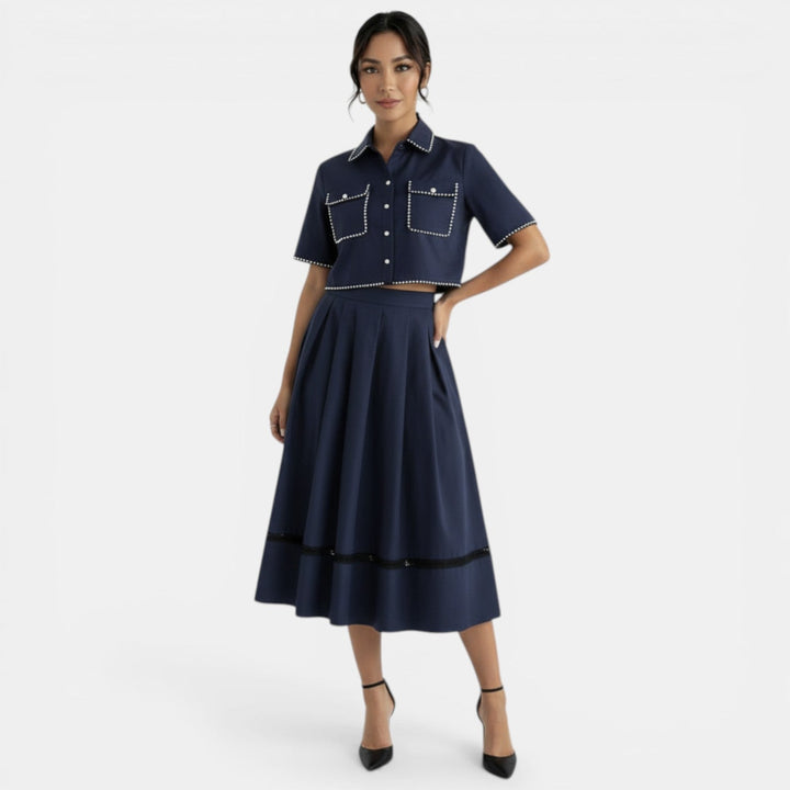 Conjunto Mujer Elegante Bordado