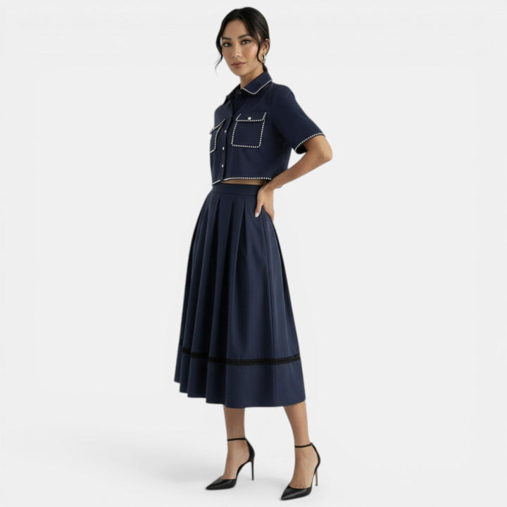 Conjunto Mujer Elegante Bordado