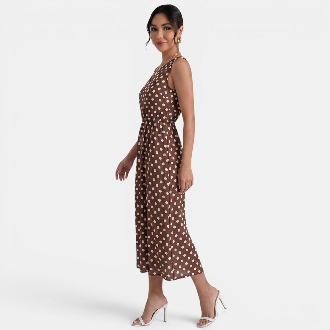 Vestido Midi Lunares Verano Mujer