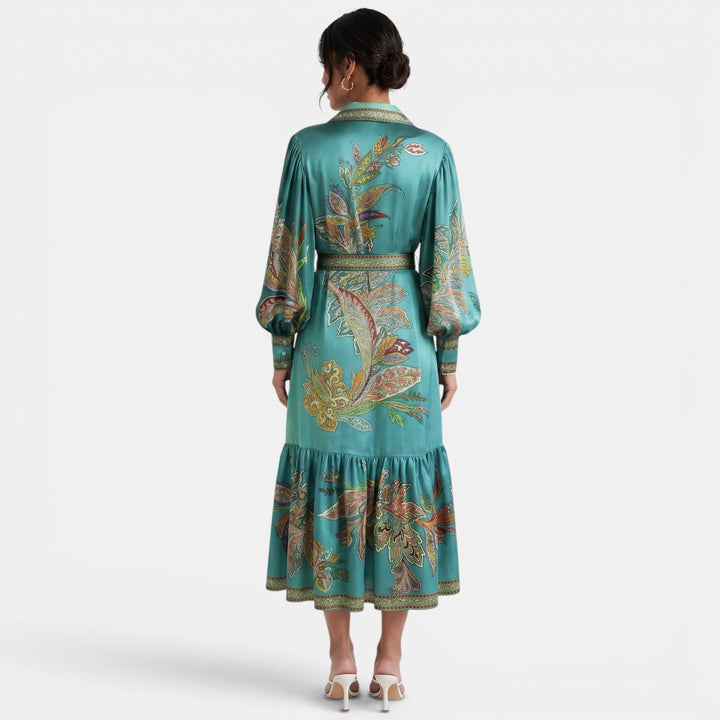 Vestido Midi Verde Elegante