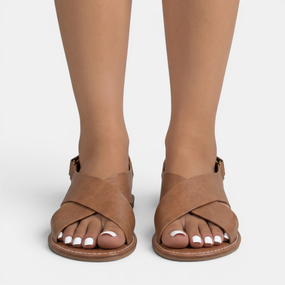 Sandalias Planas Piel Mujer