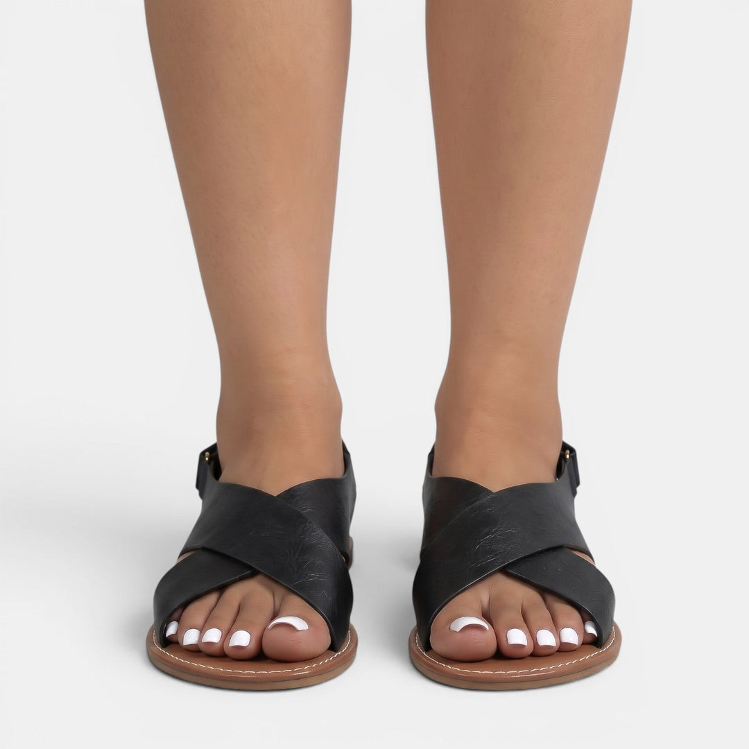 Sandalias Planas Piel Mujer