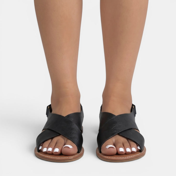 Sandalias Planas Piel Mujer