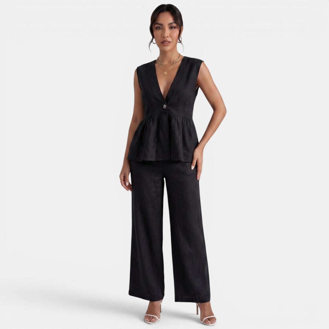 Conjunto Lino Mujer Elegante