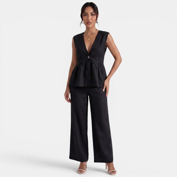 Conjunto Lino Mujer Elegante