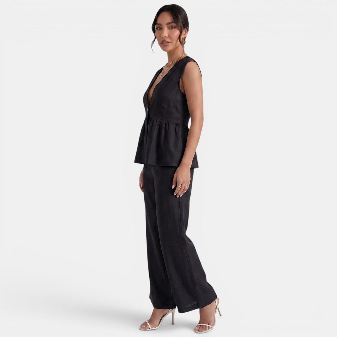 Conjunto Lino Mujer Elegante