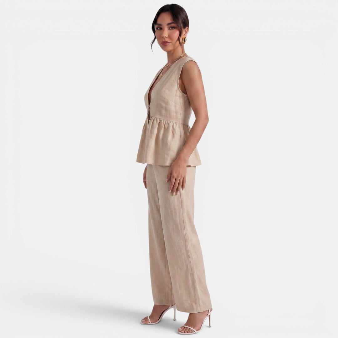 Conjunto Lino Mujer Elegante