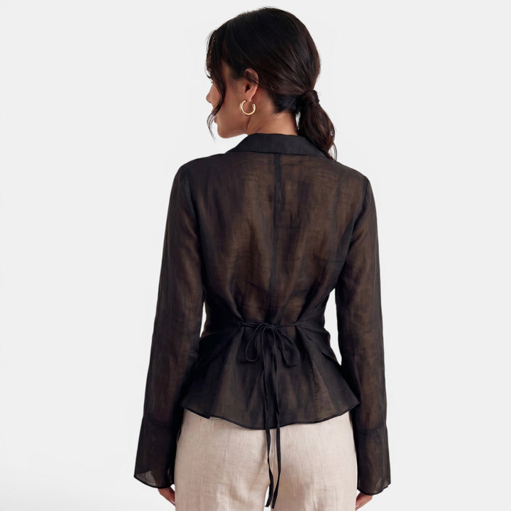 Blusa Lino Mujer Elegante