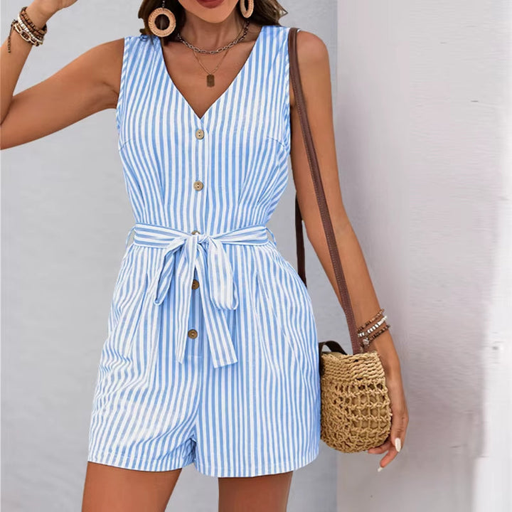 Mono corto de verano con rayas verticales - Kendra