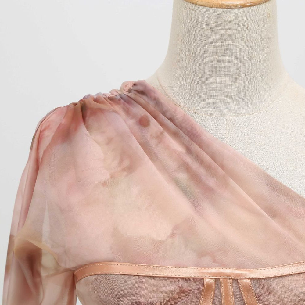 Vestido de fiesta para mujer con corsé y cola trasera - Elsa